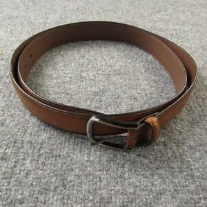 Roundtree & Yorke Belt Mens 50 Brown Full‎ Grain Leather Dress Buckle Cowhide